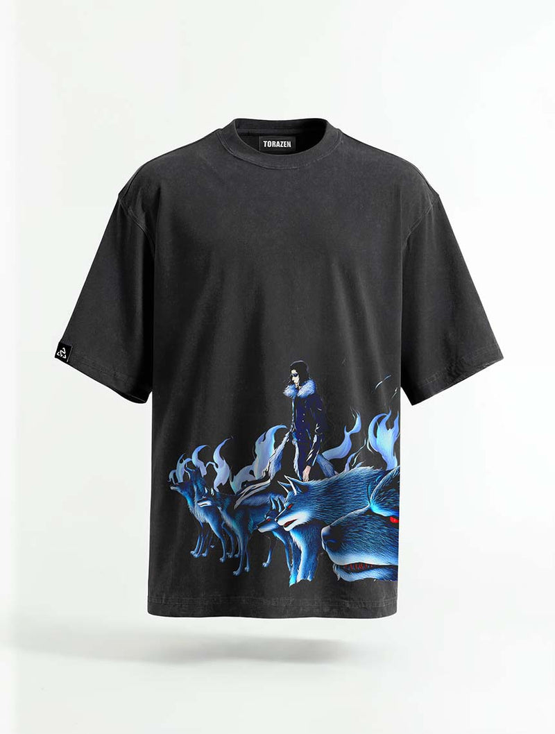 Los Lobos Leader Vintage Tee - Bleach-inspired design by Torazen