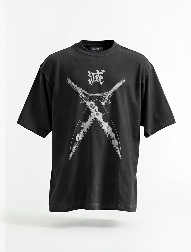 Tengen Swords Vintage Tee - Demon Slayer-inspired design by Torazen
