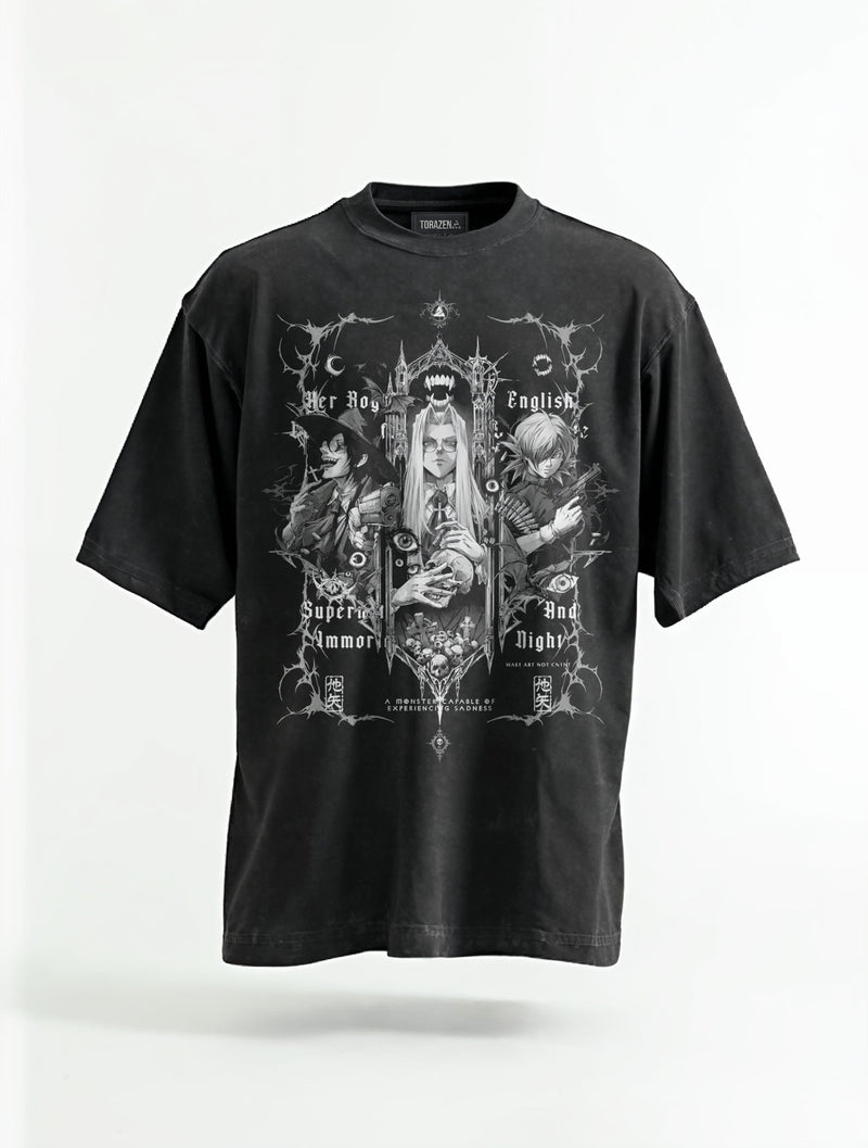 Monarch of Ruin Vintage Tee - Hellsing-inspired design by Torazen