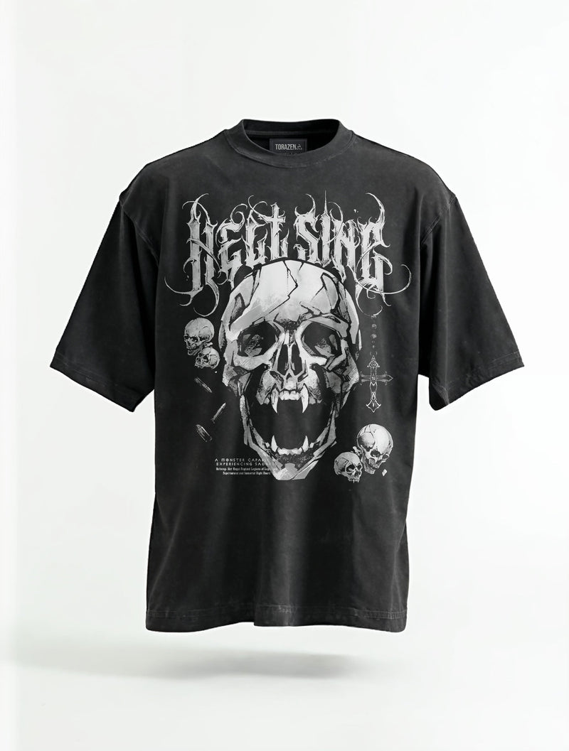 Hell’s Maw Vintage Tee - Hellsing-inspired design by Torazen