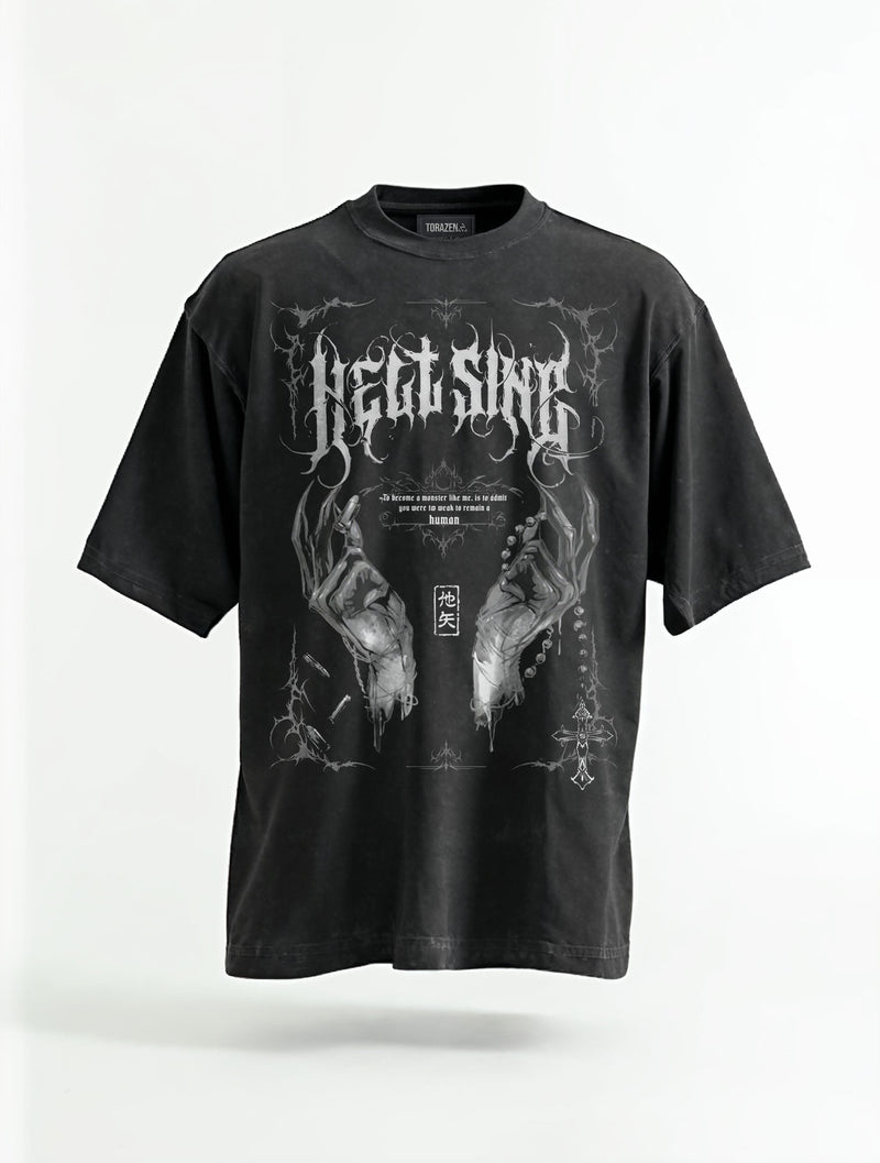 Hands of Perdition Vintage Tee - Hellsing-inspired design by Torazen