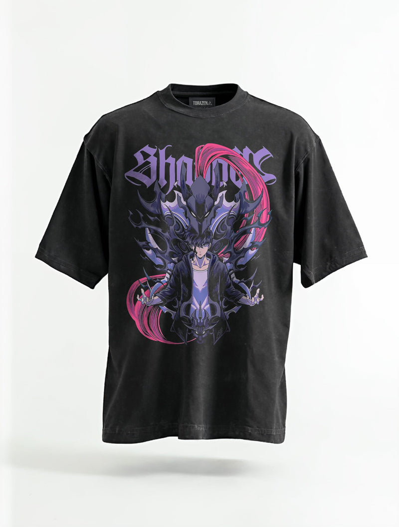 Shadows Vintage Tee - Solo Leveling-inspired design by Torazen