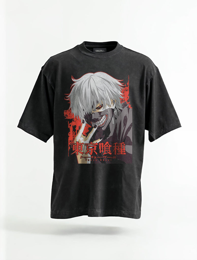 One-Eyed Ghoul Vintage Tee - Tokyo Ghoul-inspired design by Torazen