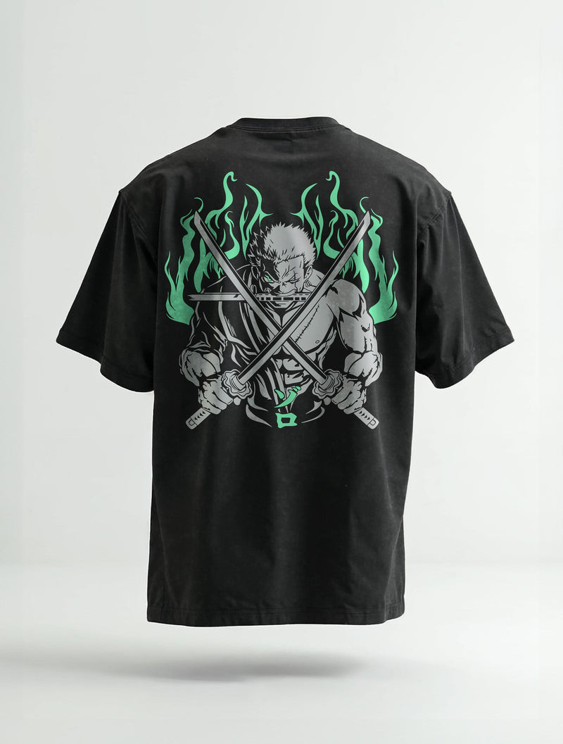 Elite Swordsman Blade Master Vintage Tee - One Piece-inspired design by Torazen