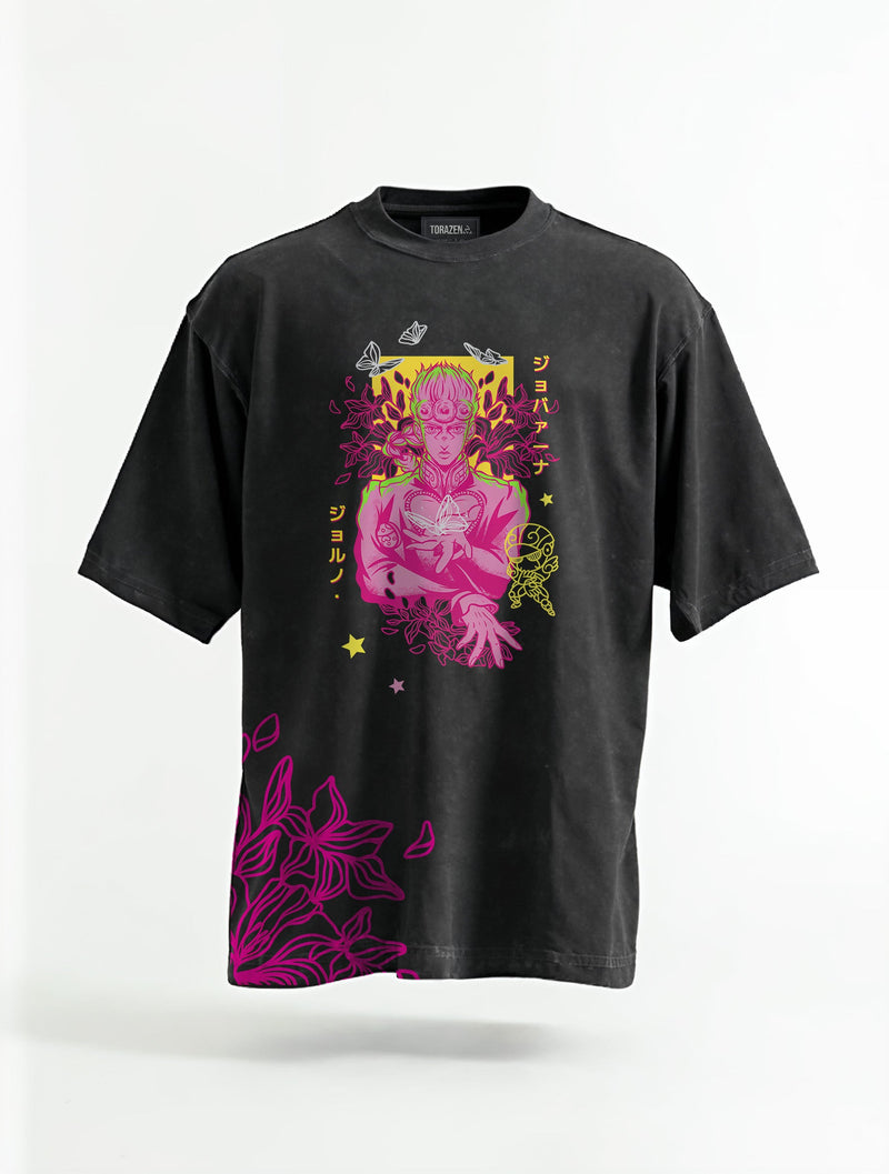 Giorno Gold Experience Vintage Tee - JoJos Bizarre Adventure-inspired design by Torazen