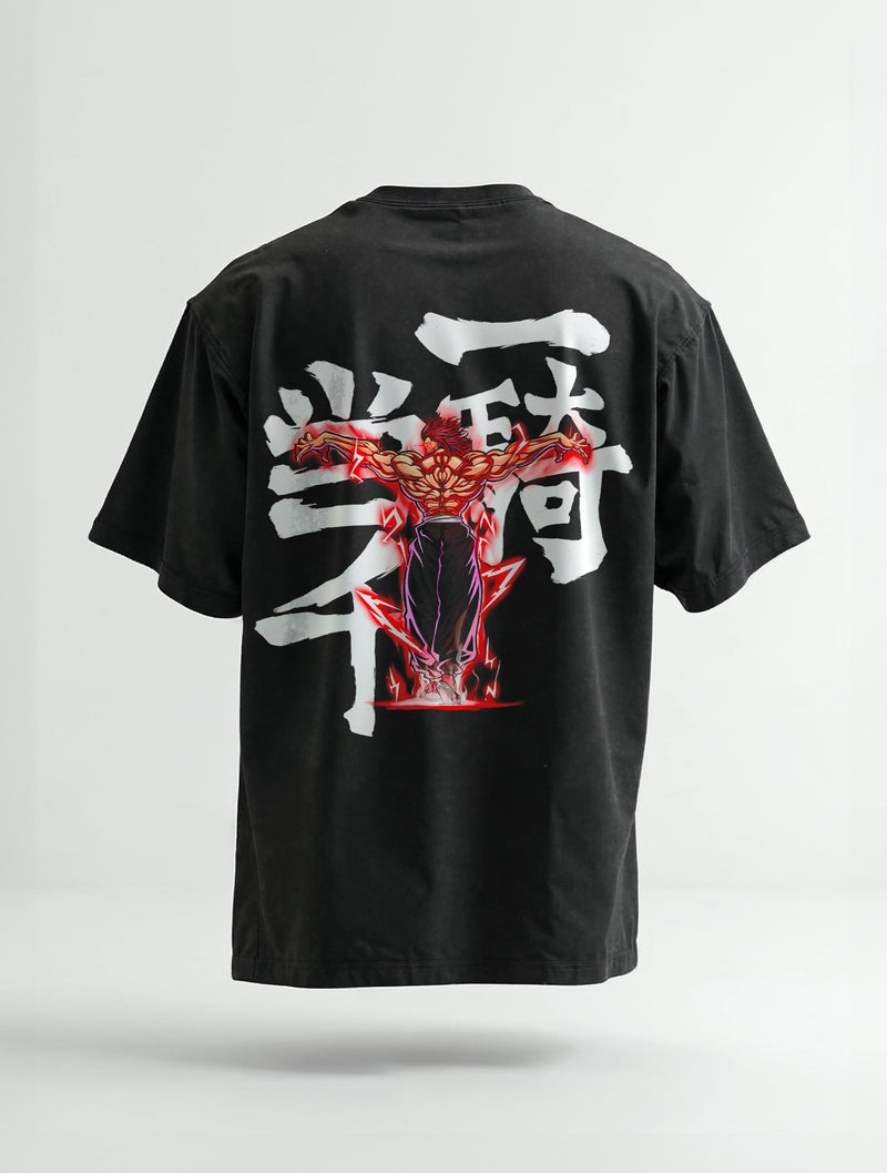 Ogre Mode 2-Sided Vintage Tee - Baki Hanma-inspired design by Torazen