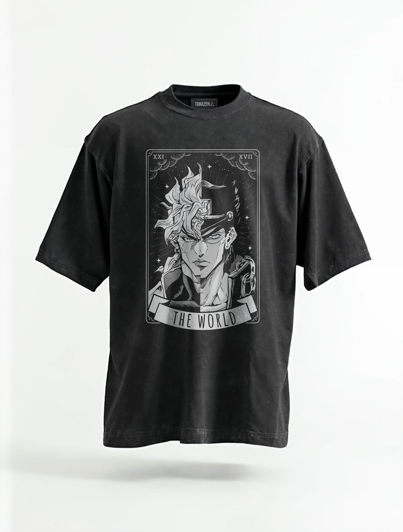 Jojo Dio vs Jotaro Vintage Tee - JoJos Bizarre Adventure-inspired design by Torazen