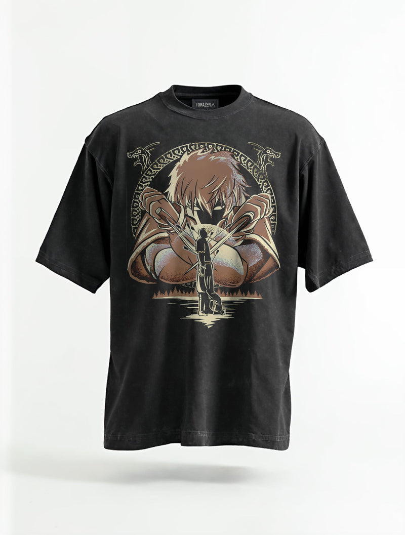 Thorfinn Warrior’s Journey Vintage Tee - Vinland Saga-inspired design by Torazen