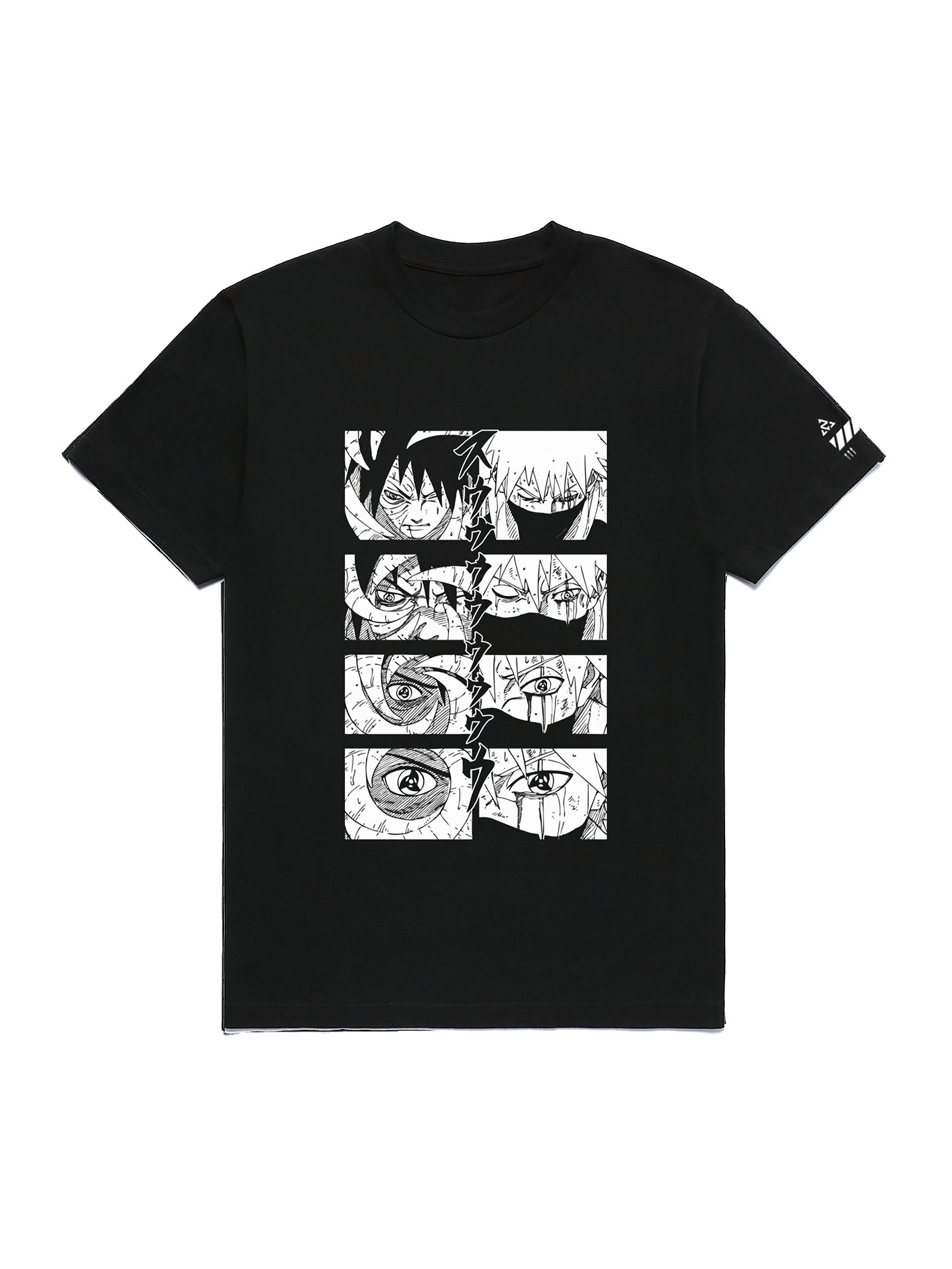 A t-shirt with anime-inspired design, blending manga shonen style with modern streetwear aesthetic.