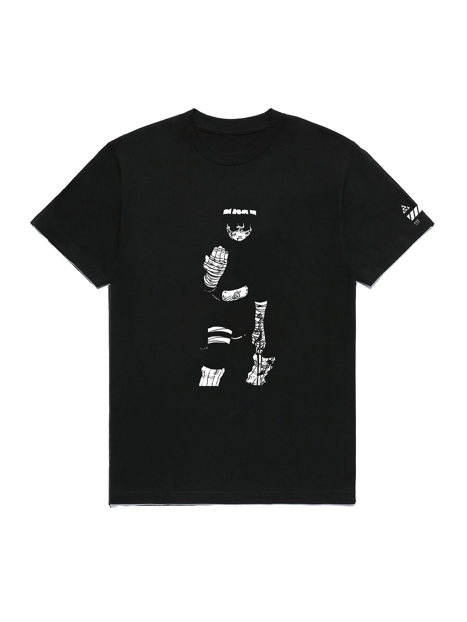 A t-shirt with anime-inspired design, blending manga shonen style with modern streetwear aesthetic.