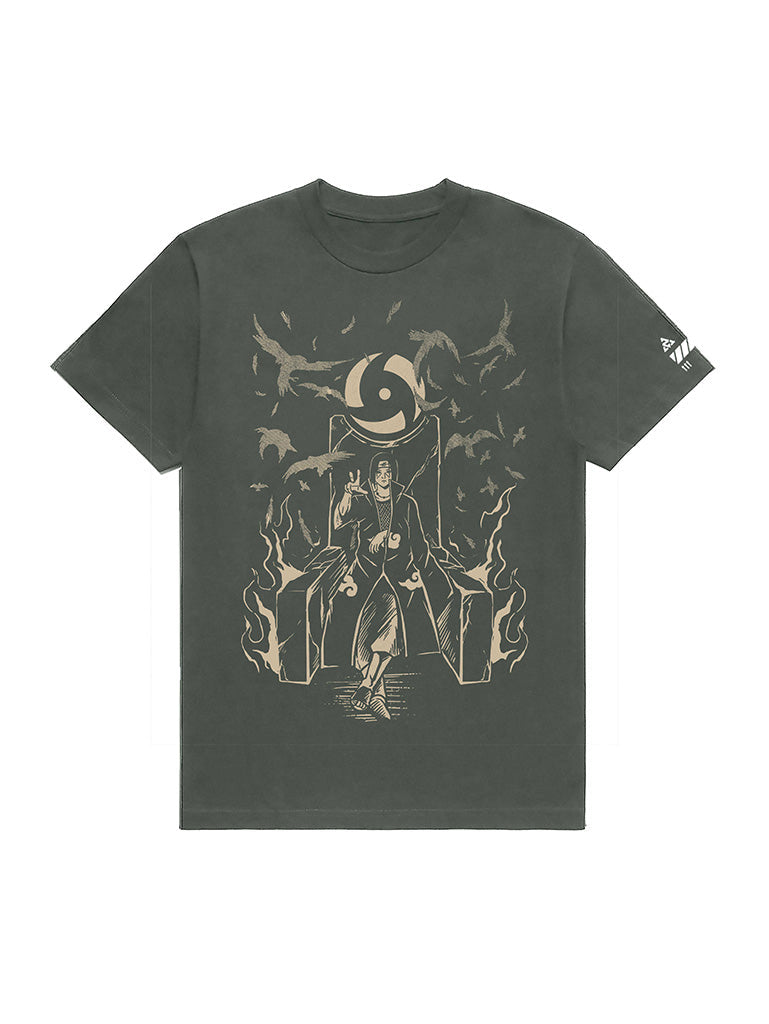 A t-shirt with anime-inspired design, blending manga shonen style with modern streetwear aesthetic.