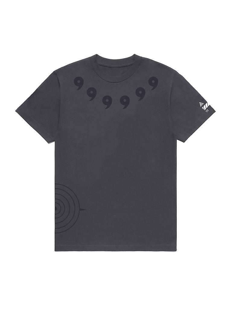 A t-shirt with anime-inspired design, blending manga shonen style with modern streetwear aesthetic.