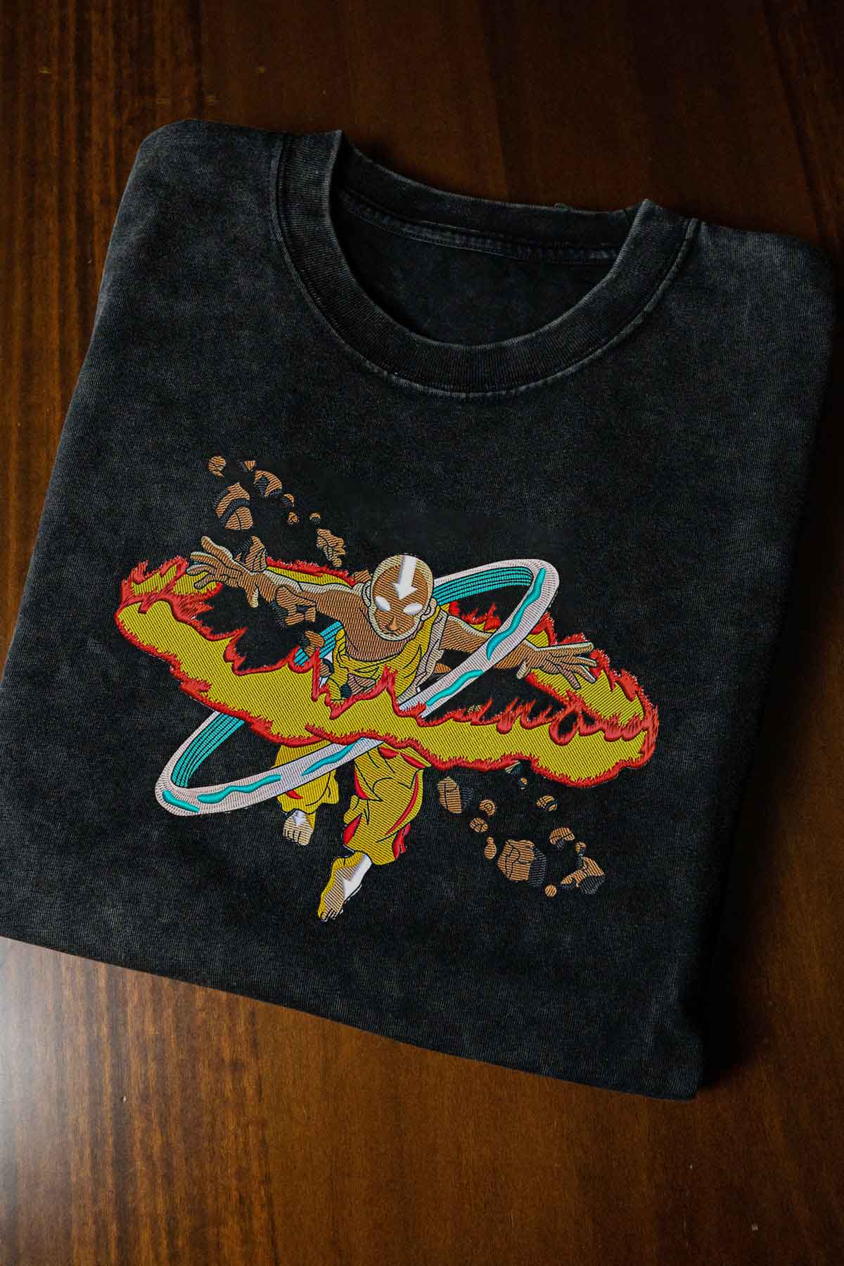 A sweatshirt with anime-inspired design, blending manga shonen style with modern streetwear aesthetic.