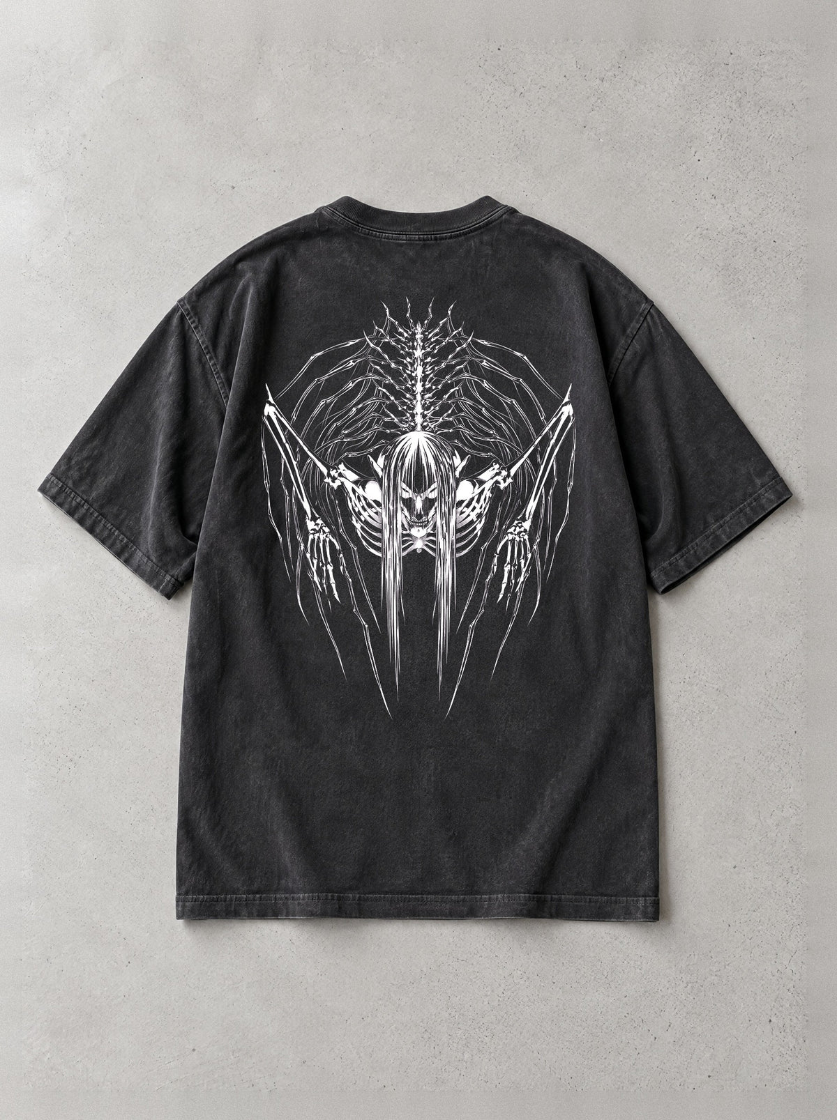 Founder Bone Crown Vintage Tee - Attack on Titan-inspired design by Torazen, back view