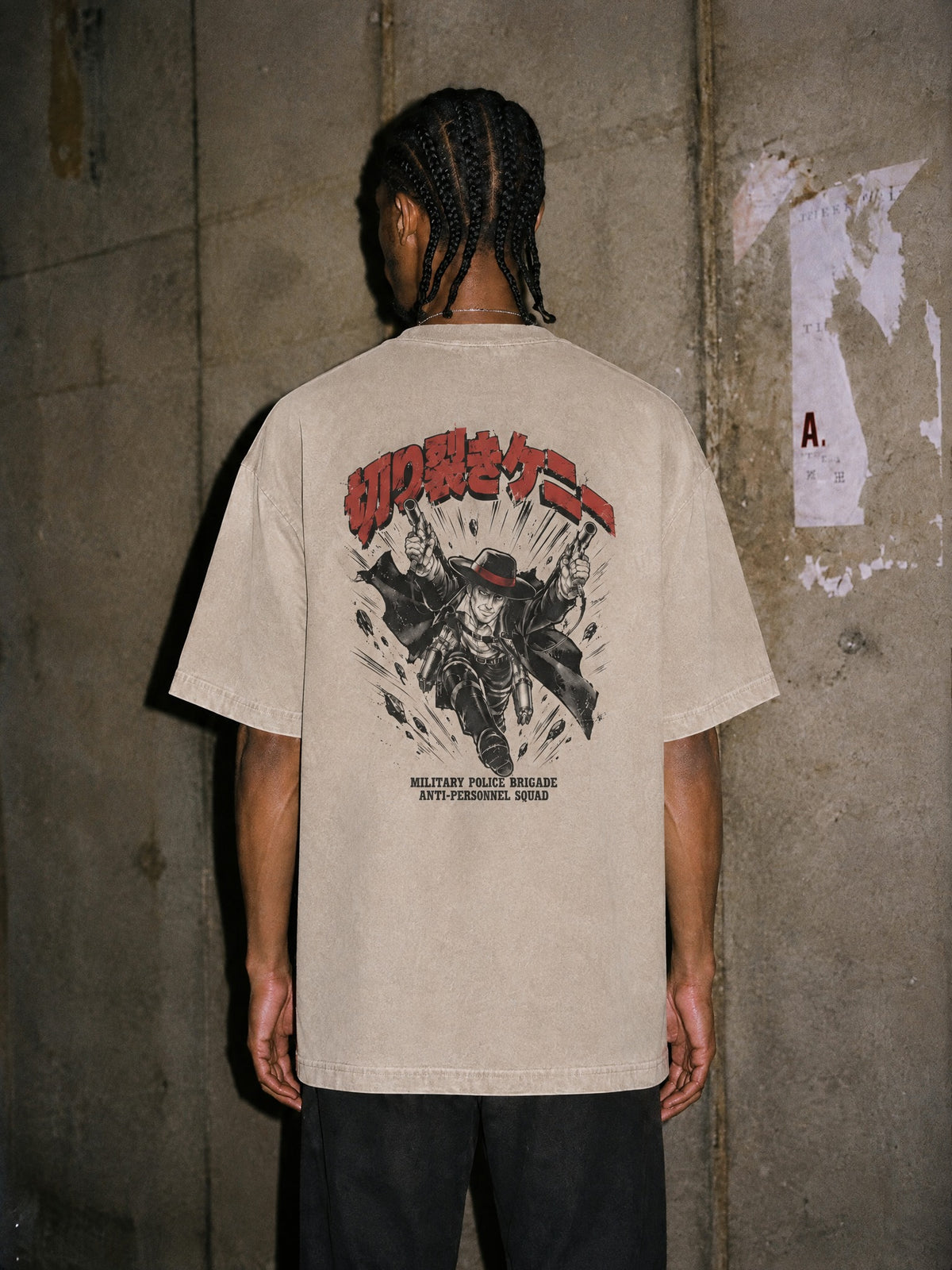 AOT ✦ Kenny the Ripper Vintage Tee by Torazen, worn on model