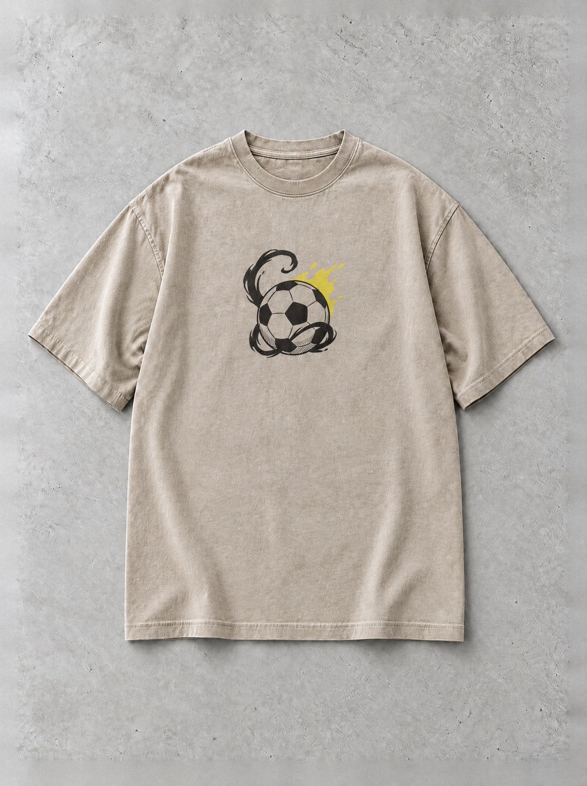 Yellow Flow State Vintage Tee - Blue Lock-inspired design by Torazen, front view