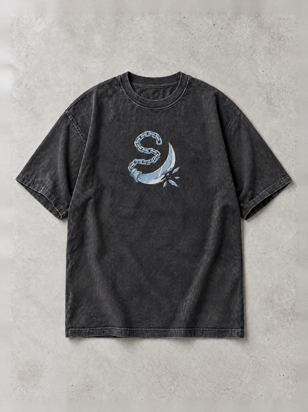 Ice Dragon Captain Vintage Tee - Bleach-inspired design by Torazen, front view