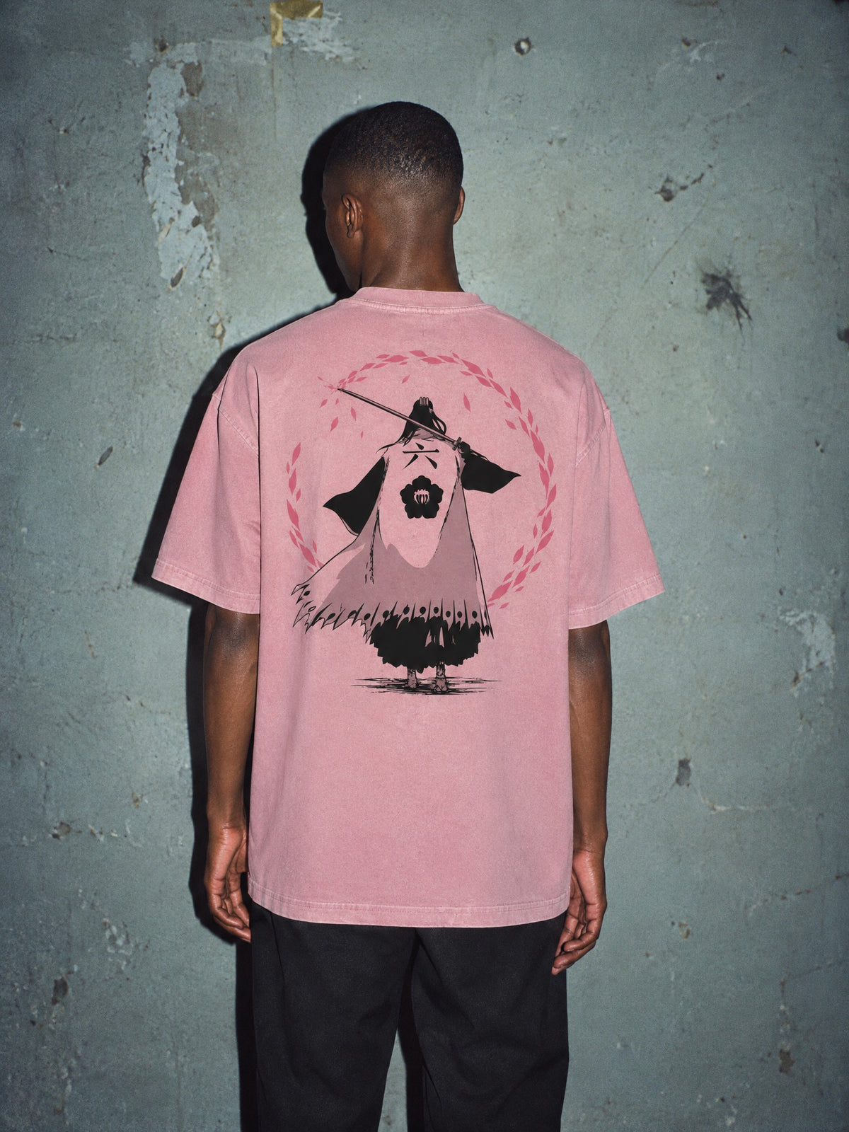 BLCH ✦ Scattering Petals Vintage Tee by Torazen, worn on model
