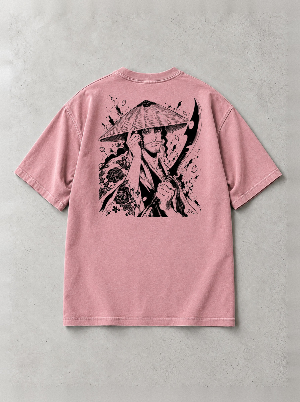 Straw Hat Captain Vintage Tee - Bleach-inspired design by Torazen, back view