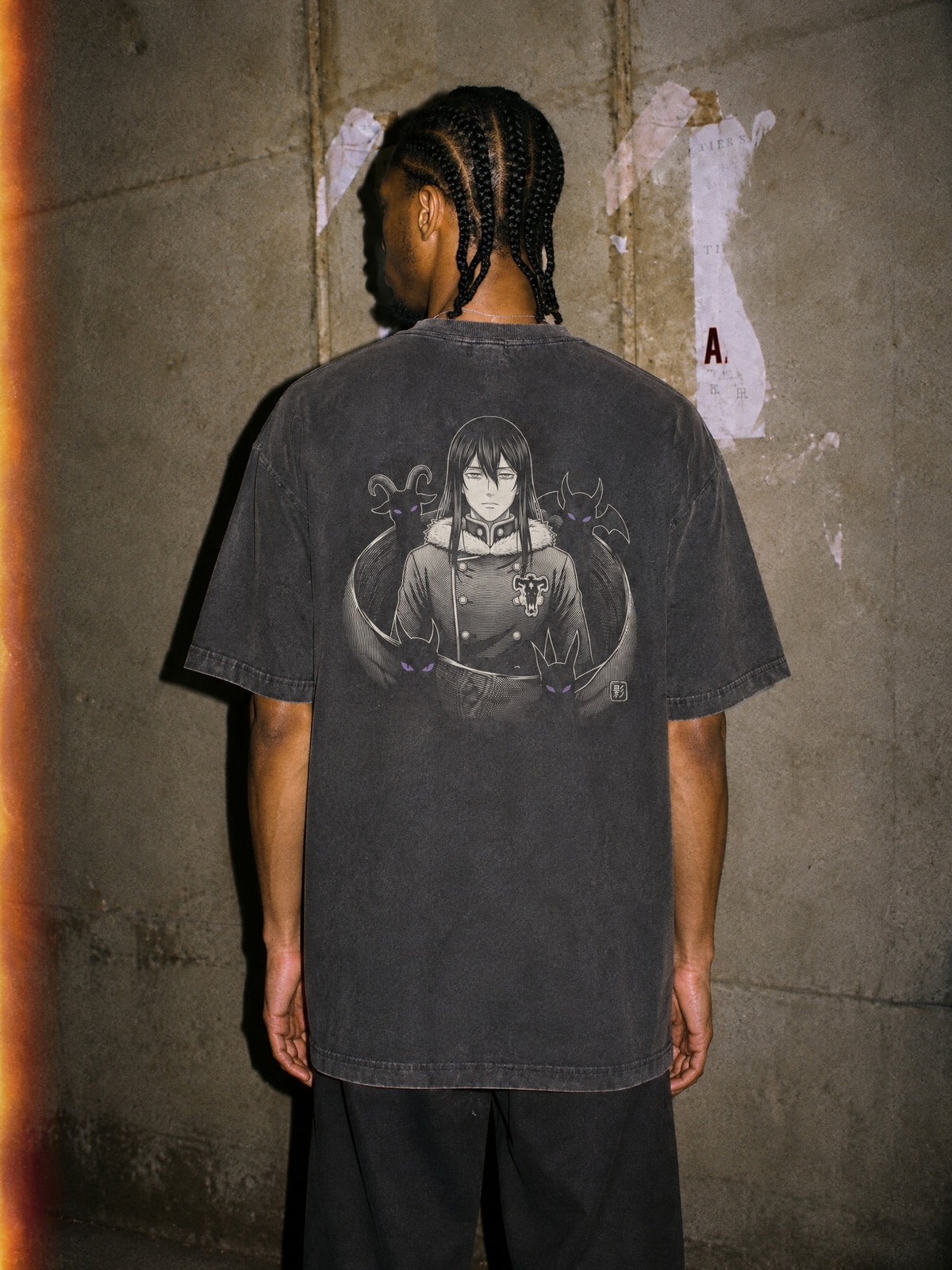 BLK-CLV ✦ Shadow Vice Vintage Tee by Torazen, worn on model