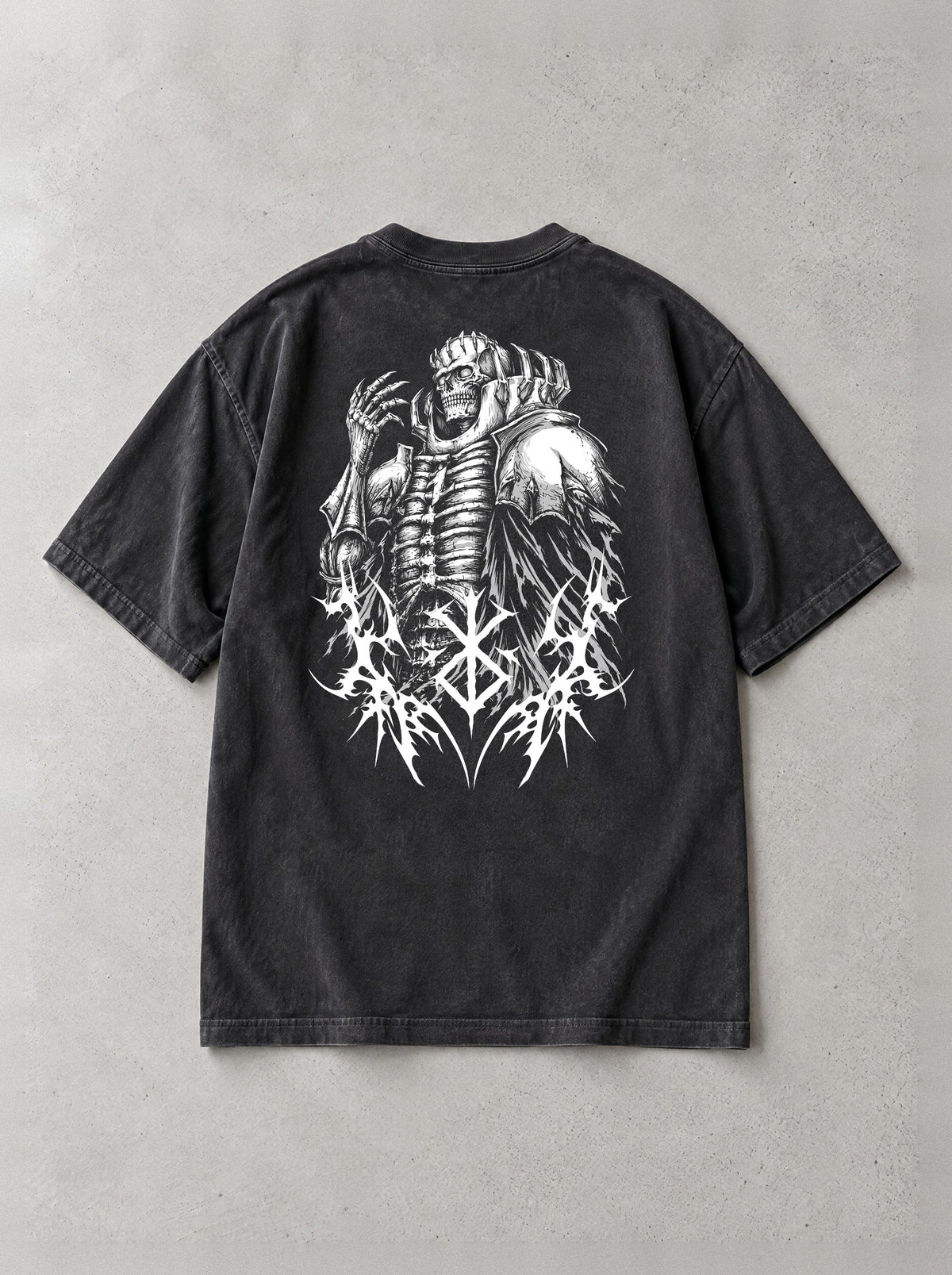 Brand Of The Skull Vintage Tee - Berserk-inspired design by Torazen, back view