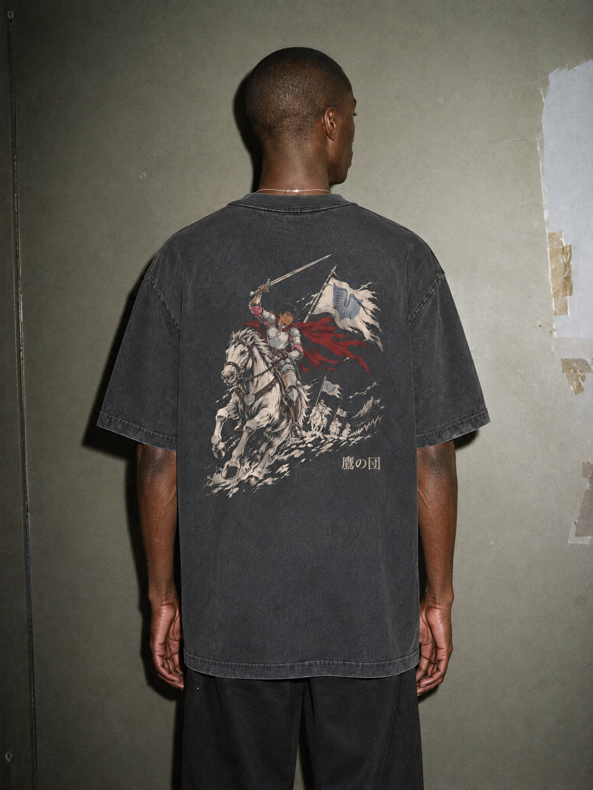 BSRK ✦ Hawk Commander Vintage Tee by Torazen, worn on model