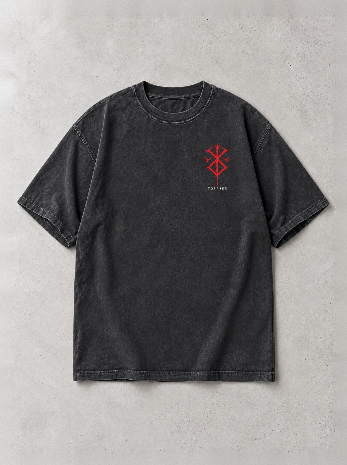 Skull Knight Charge Vintage Tee by Torazen, front view