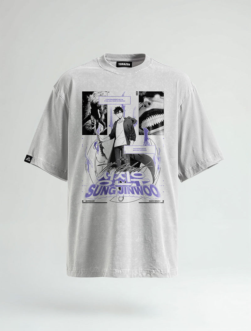 Shadow Rise Vintage Tee - Solo Leveling-inspired design by Torazen