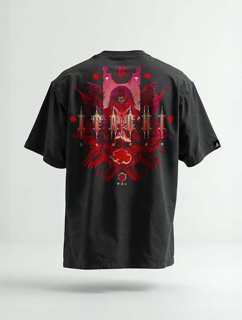 Crimson Illusion Vintage Tee - Naruto-inspired design by Torazen