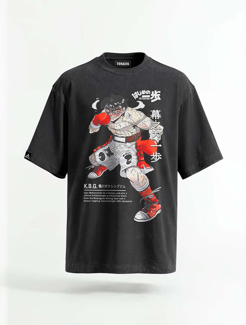 Iron Will Vintage Tee - Hajime no Ippo-inspired design by Torazen
