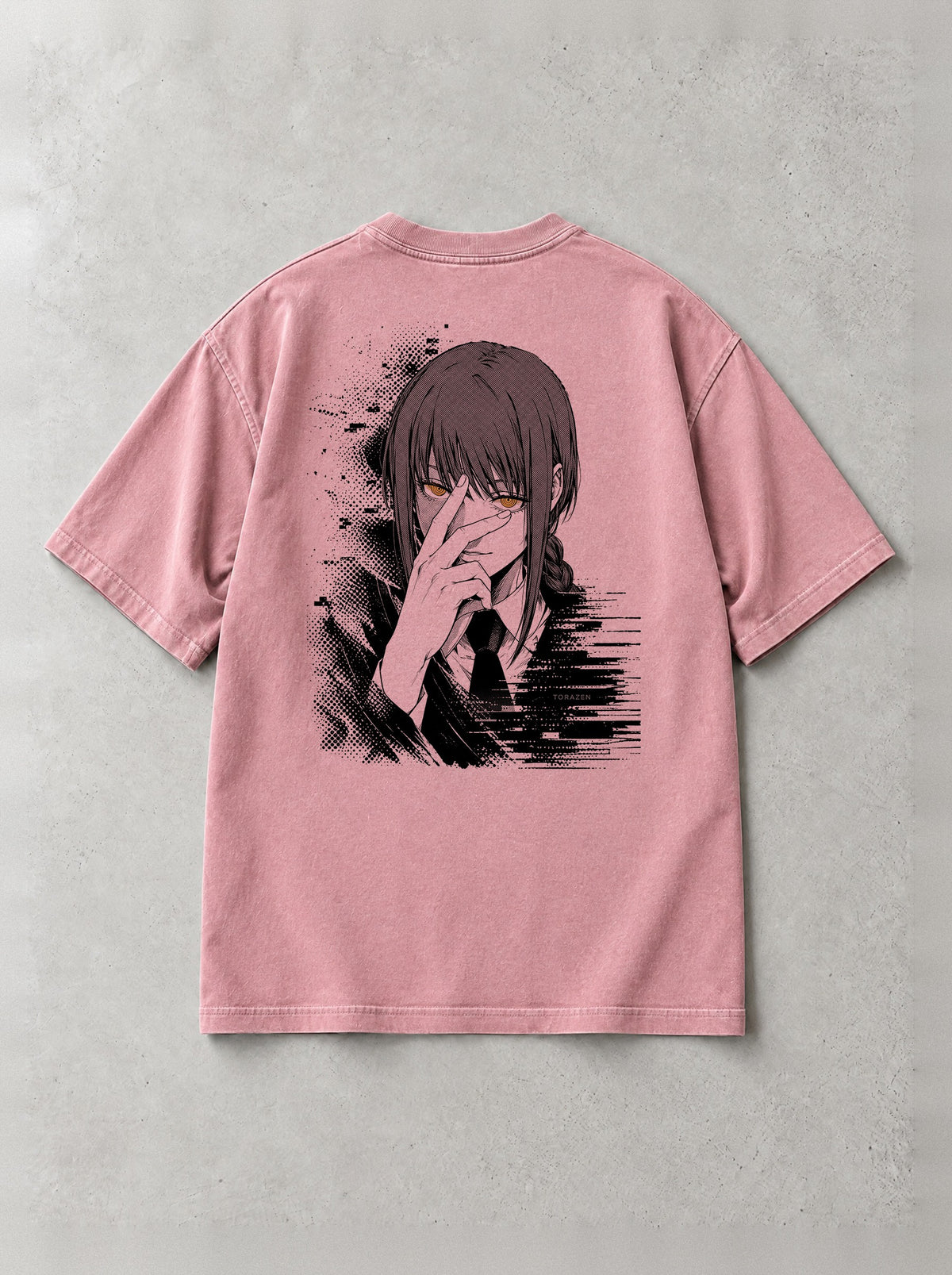 Control Gaze Vintage Tee - Chainsaw Man-inspired design by Torazen, back view