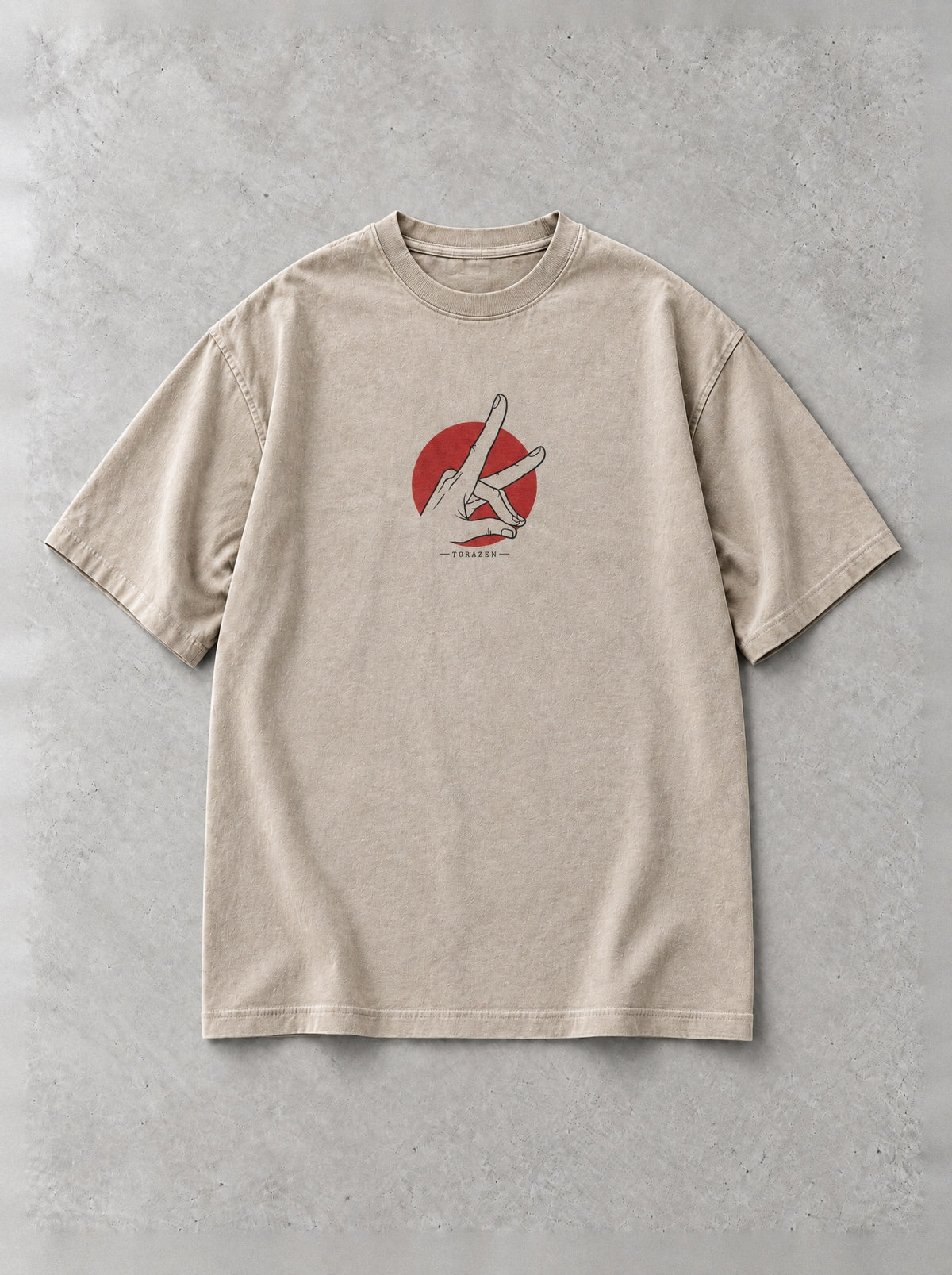 Fox Sign Vintage Tee by Torazen, front view