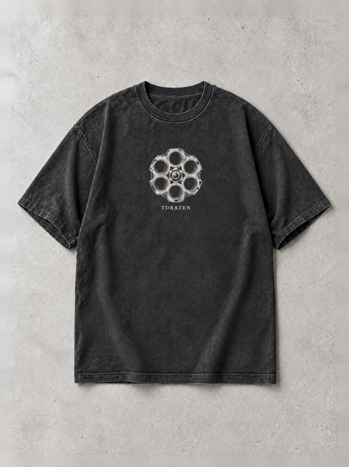 Gun Devil Vintage Tee by Torazen, front view