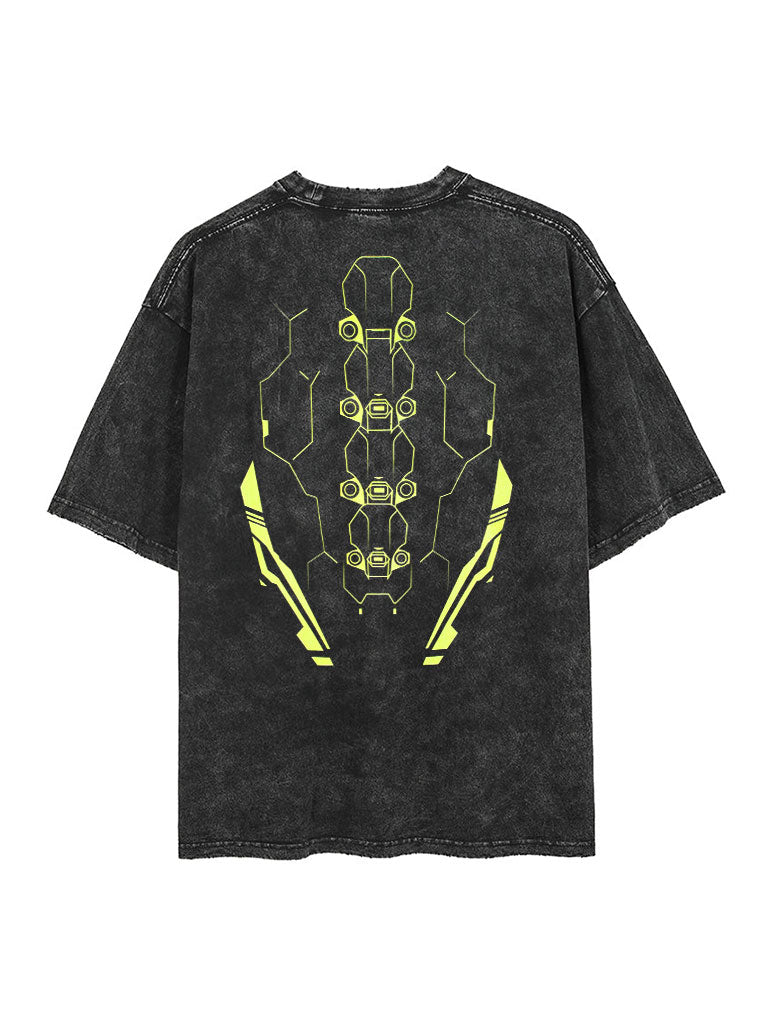 A sweatshirt with anime-inspired design, blending manga shonen style with modern streetwear aesthetic.