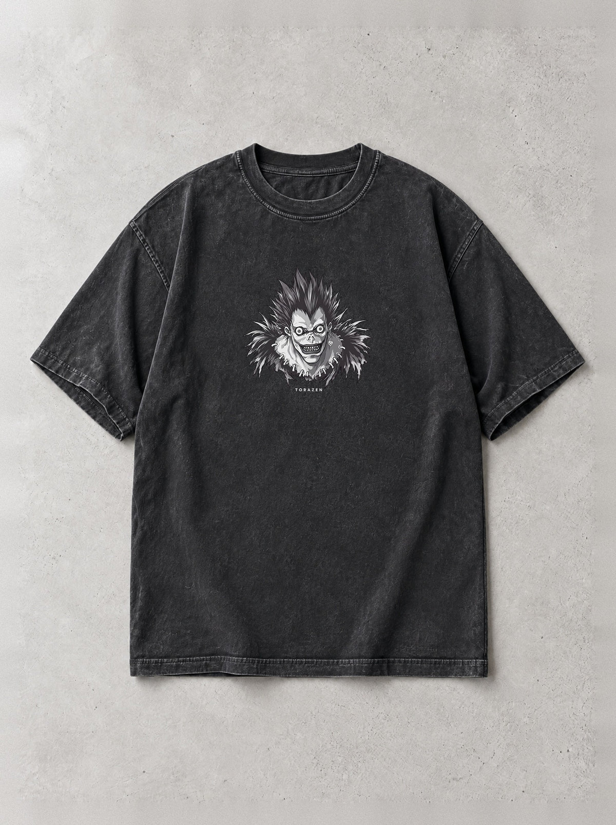 Shinigami Over Shoulder Vintage Tee by Torazen, front view