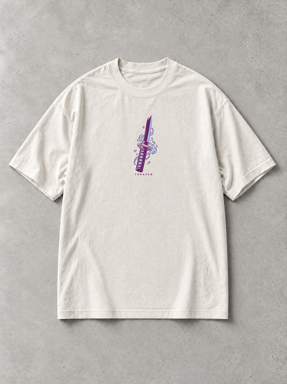 Calm Water Form Vintage Tee by Torazen, front view