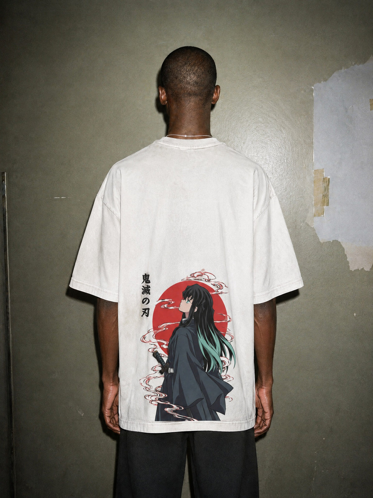 D-SLYR ✦ Drifting Mist Vintage Tee by Torazen, worn on model