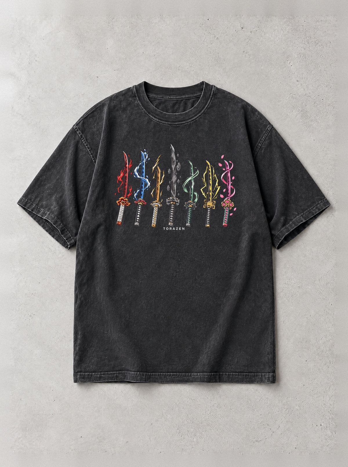 Hashira Line Vintage Tee by Torazen, front view