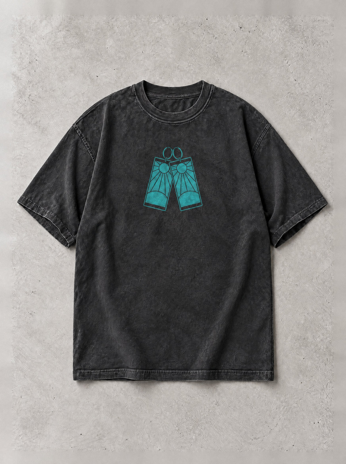 Kneeling Water Ripple Vintage Tee - Demon Slayer-inspired design by Torazen, front view