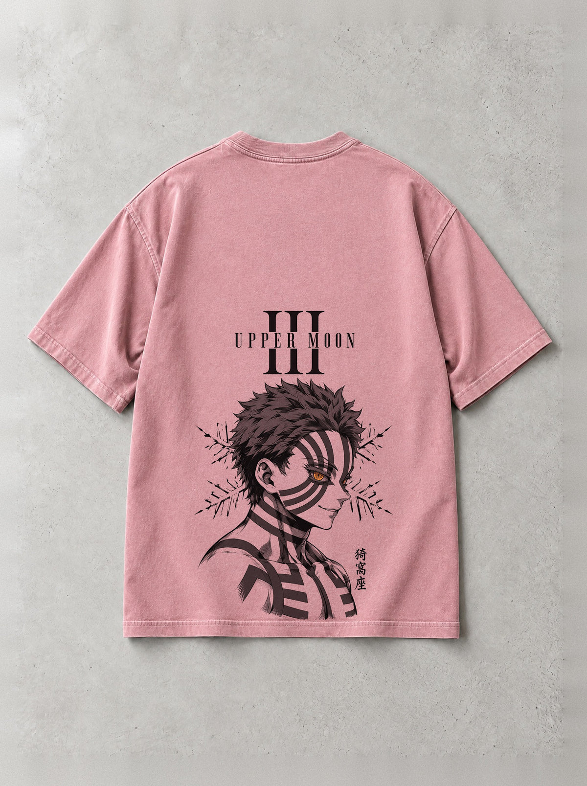 Striped Martial Soul Vintage Tee - Demon Slayer-inspired design by Torazen, back view