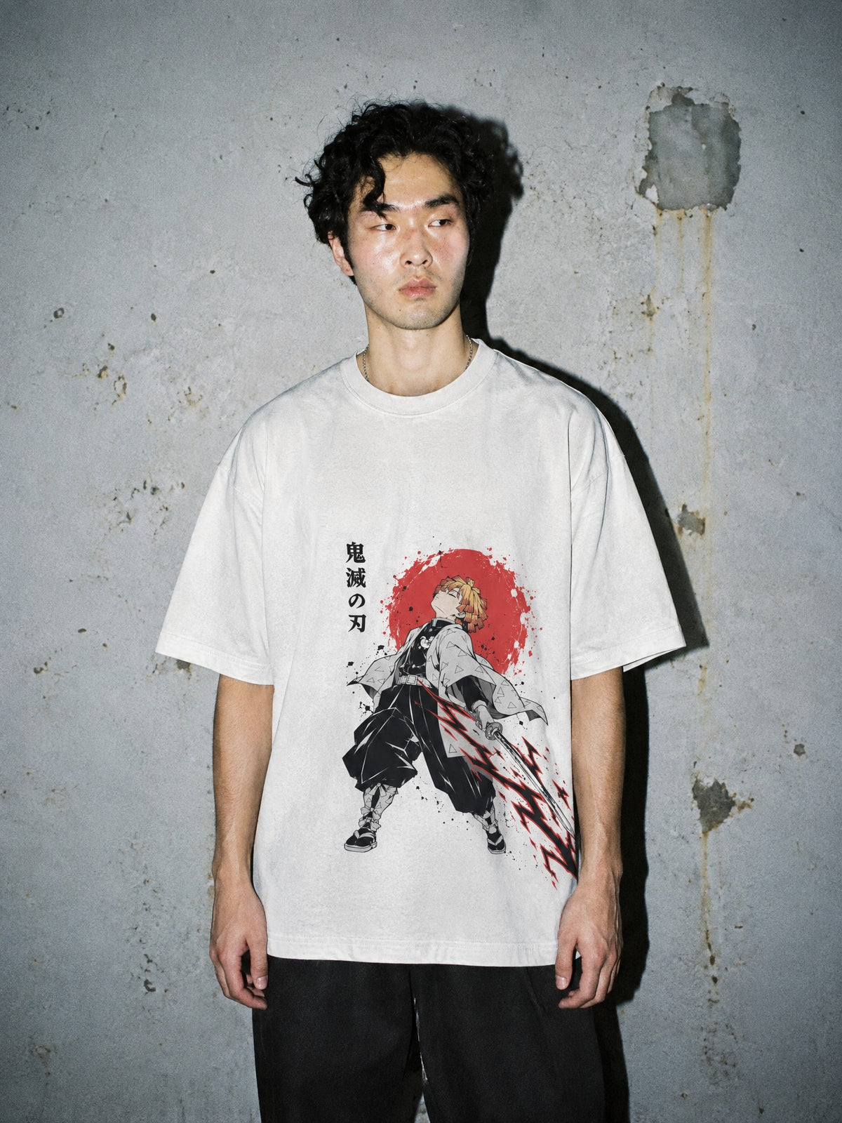 D-SLYR ✦ Thunderclap Draw Vintage Tee by Torazen, worn on model