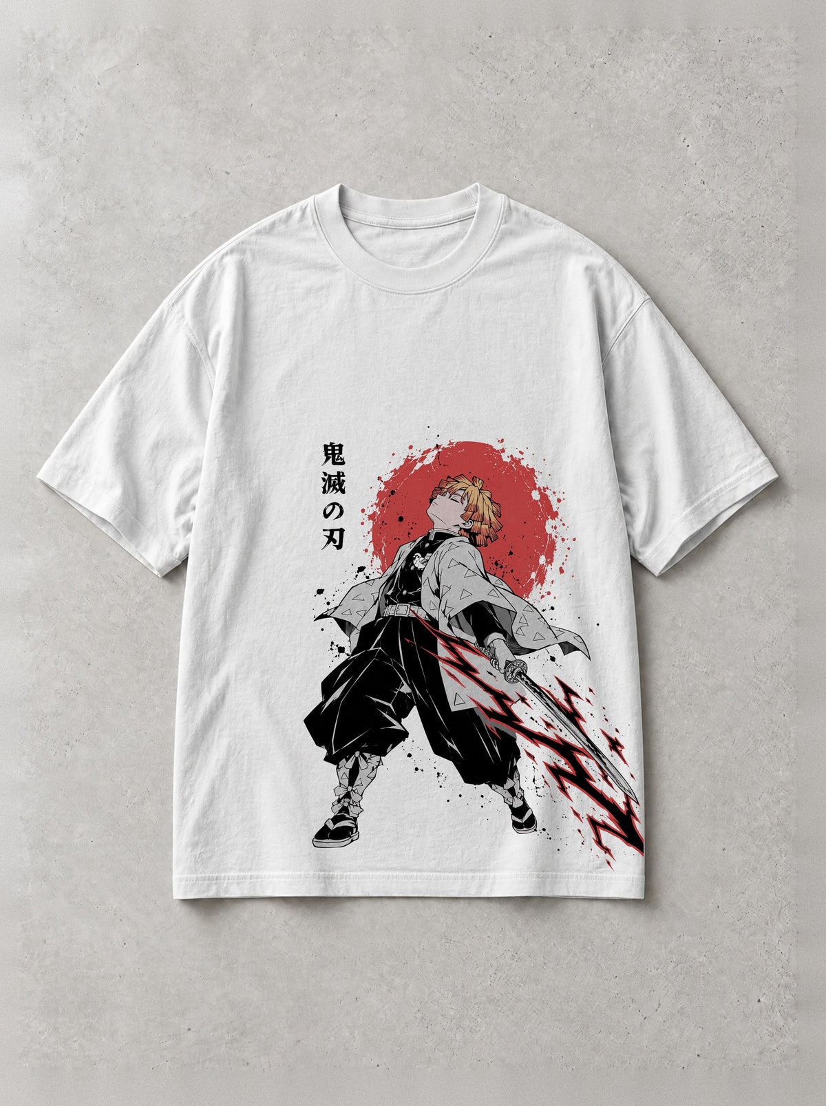 Thunderclap Draw Vintage Tee - Demon Slayer-inspired design by Torazen, front view