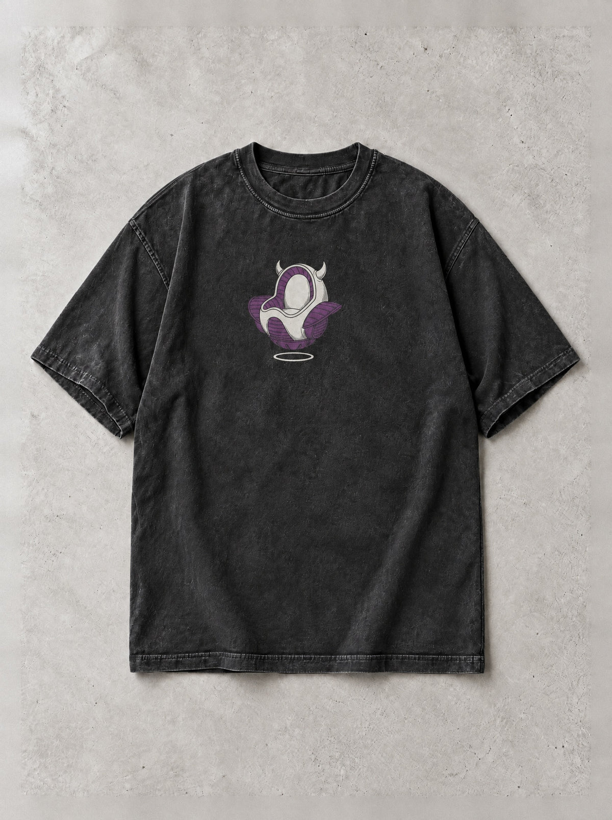 Emperor In White Vintage Tee - Dragon Ball Z-inspired design by Torazen, front view