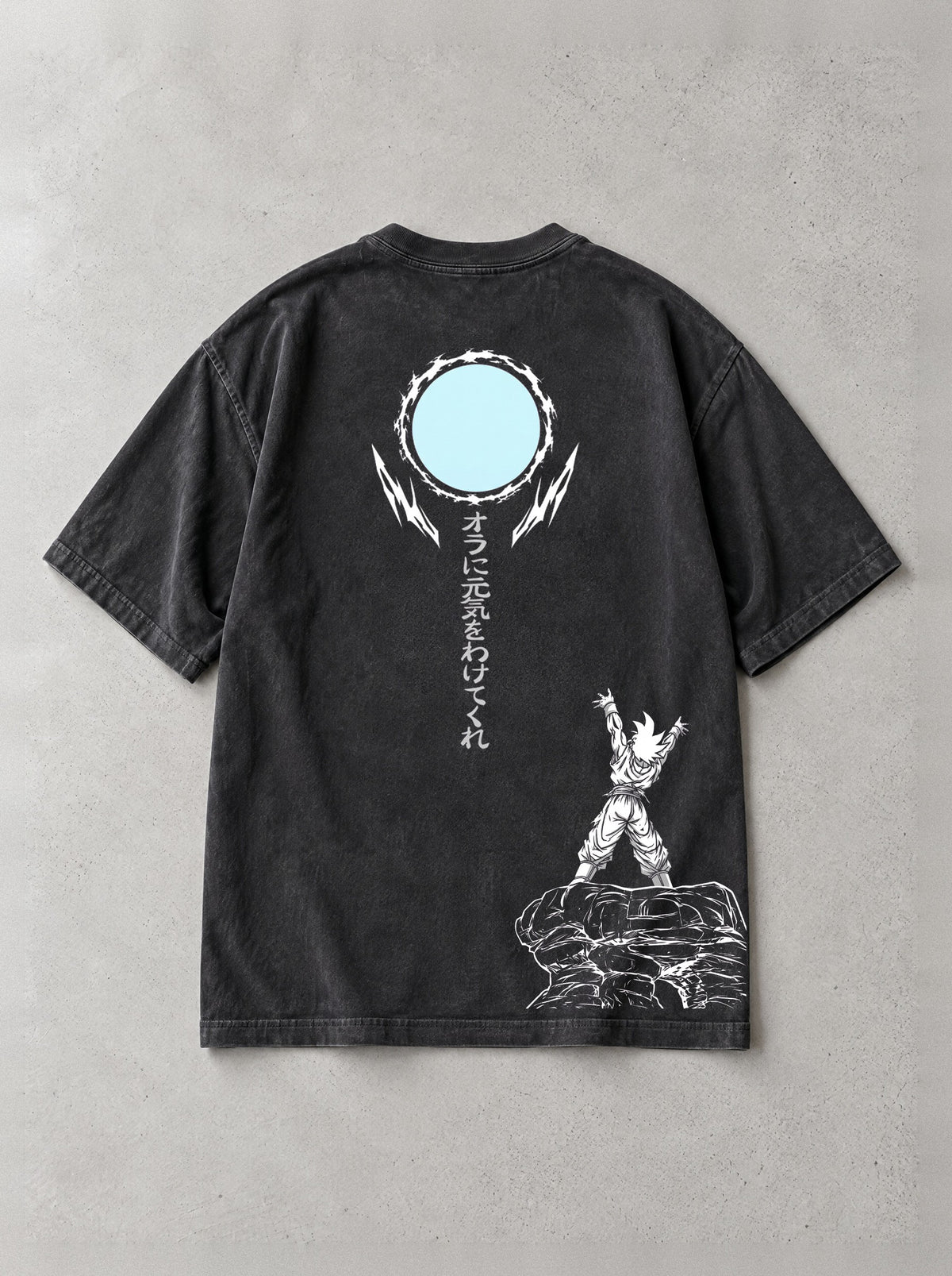 Lend Me Your Energy Vintage Tee - Dragon Ball Z-inspired design by Torazen, back view