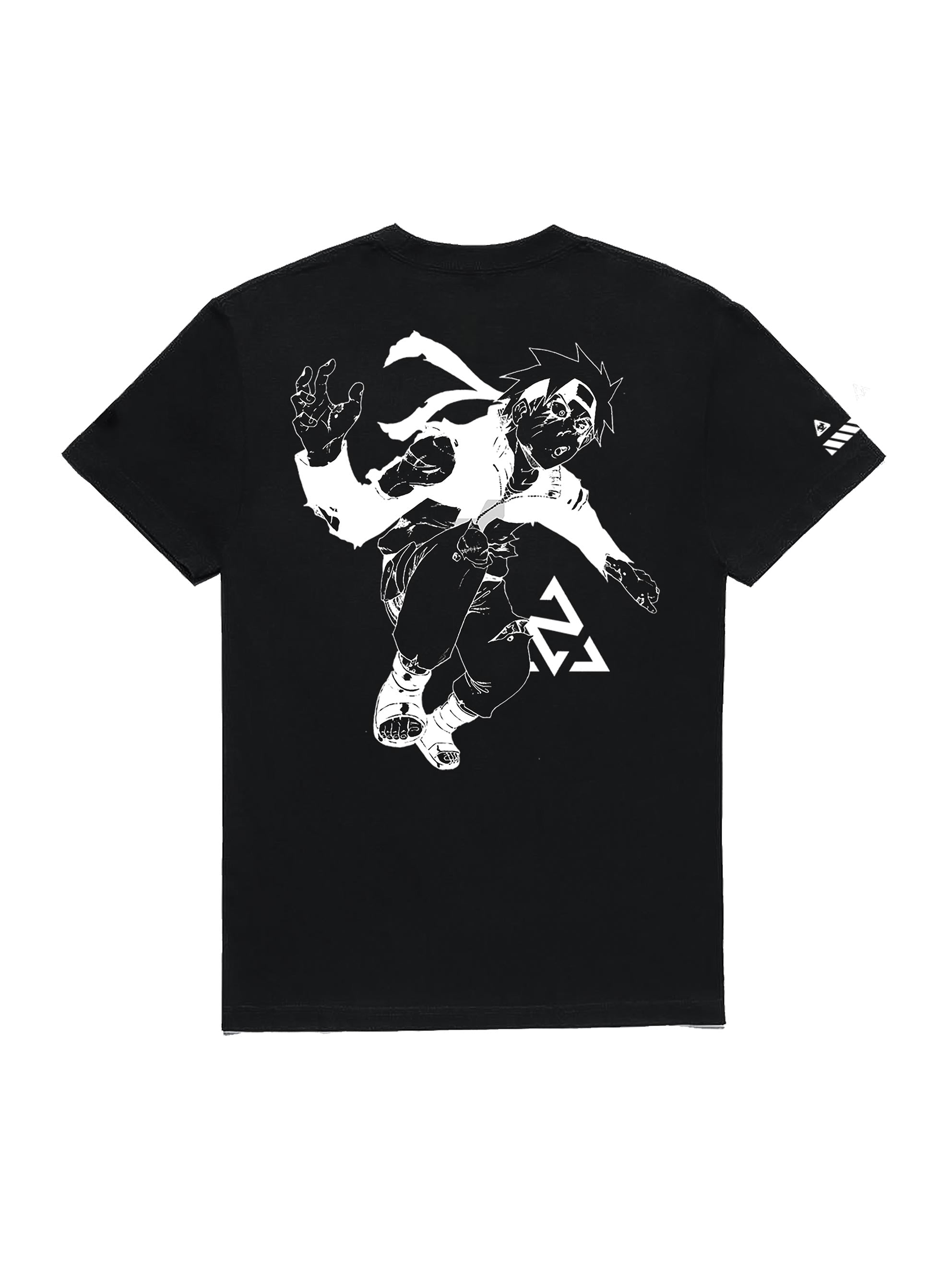 A sweatshirt with anime-inspired design, blending manga shonen style with modern streetwear aesthetic.