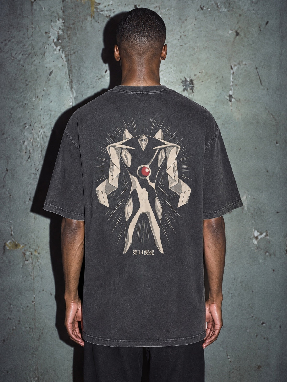 EVA ✦ Fourteenth Angel Vintage Tee by Torazen, worn on model