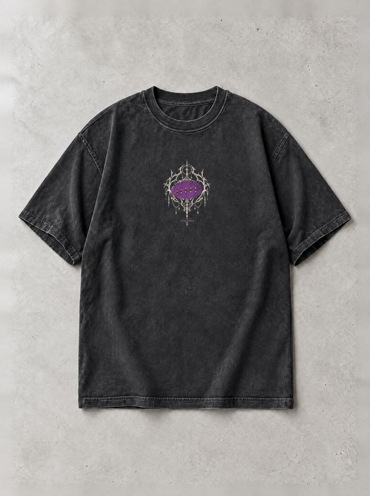 Thorned Reflection Vintage Tee by Torazen, front view