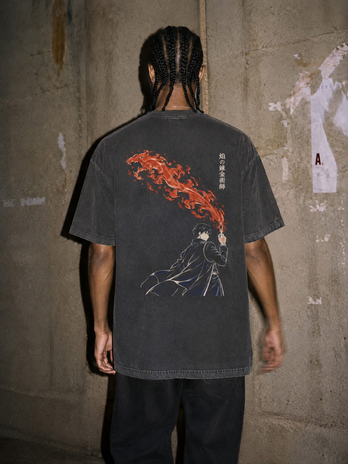 FMA ✦ Ronin's Inferno Vintage Tee by Torazen, worn on model