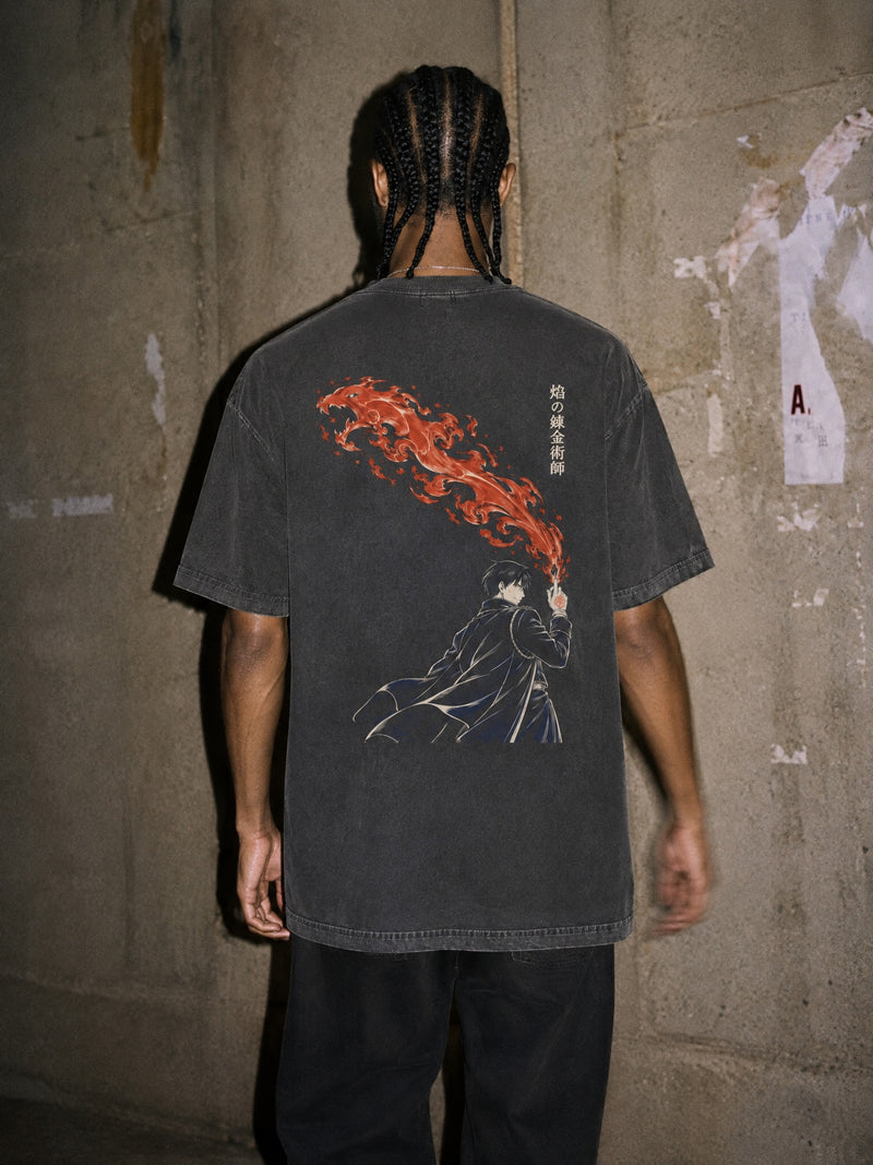 FMA ✦ Ronin's Inferno Vintage Tee by Torazen, worn on model