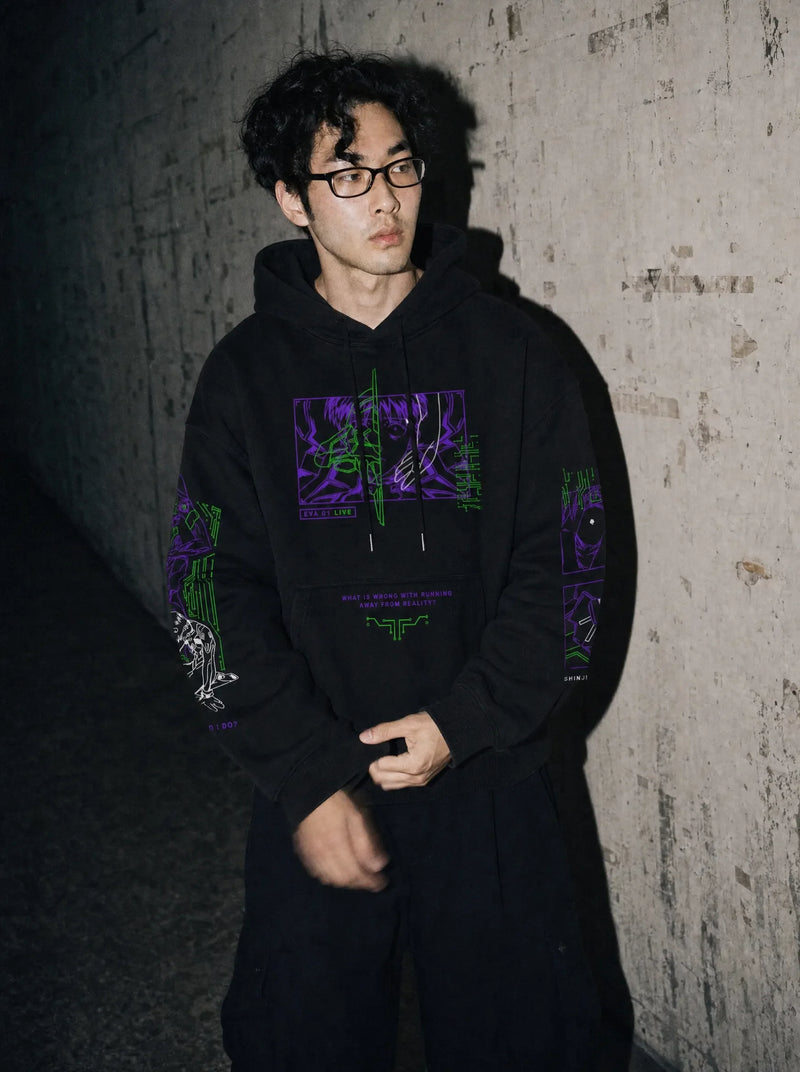 EVA Genesis Hoodie - Evangelion-inspired design by Torazen
